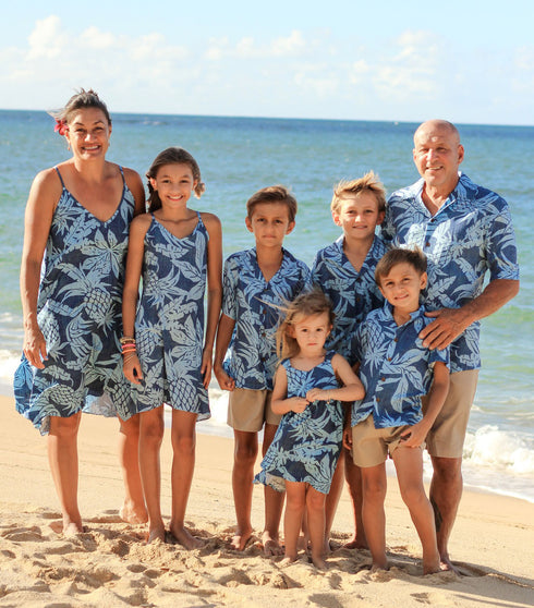 Hala Pineapples Hawaiian Scarf Hem Dress